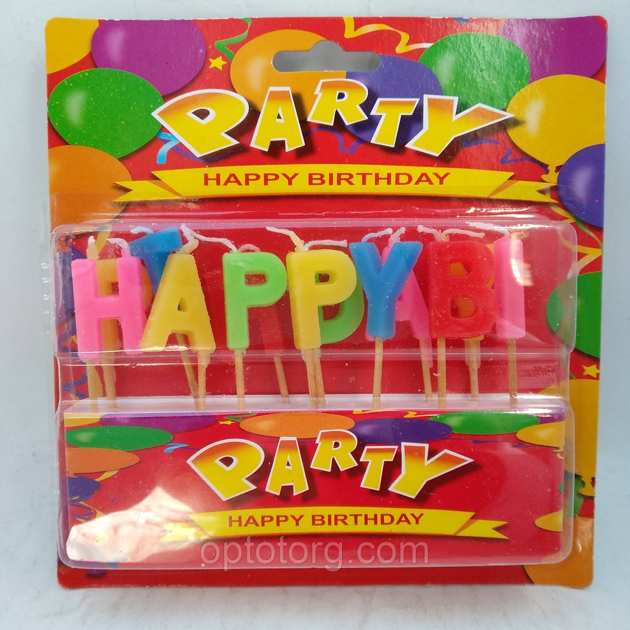 Свічки для торта Happy Birthday