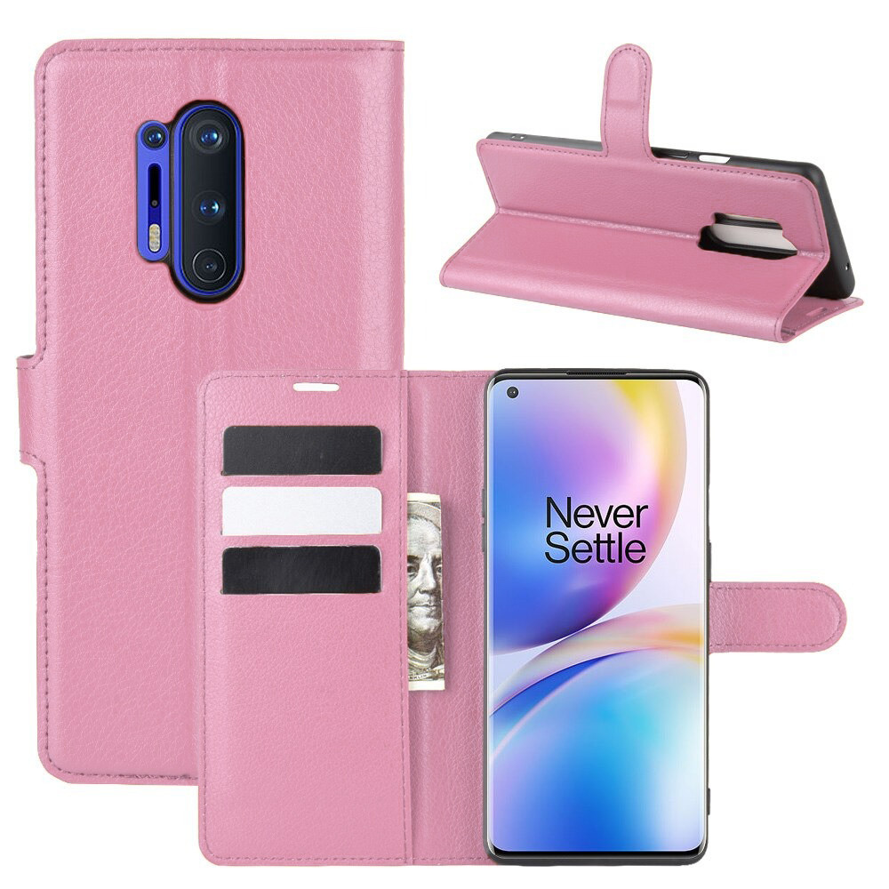 Чохол-книжка Litchie Wallet для OnePlus 8 Pro Pink, фото 1
