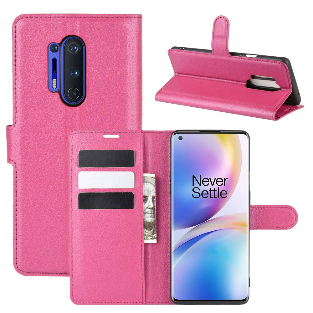 Чохол-книжка Litchie Wallet для OnePlus 8 Pro Rose