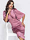 Сукня жіноча атласна рожевого кольору, фото 6