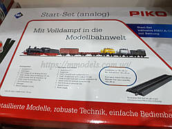НОВИНКА ! Дитяча Залізниця, Стартовий набір вантажного поїзда з паровозом масштабу H0,PIKO 57123