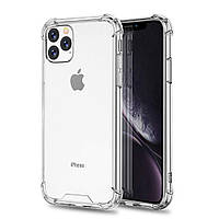 Прозрачный чехол для iPhone 11 Pro ударопрочный силиконовый Shockproof (бампер)