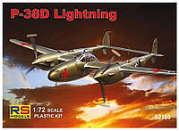 Пластикова модель 1/72 RS models 92155 Американський винищувач P-38 D Lightning