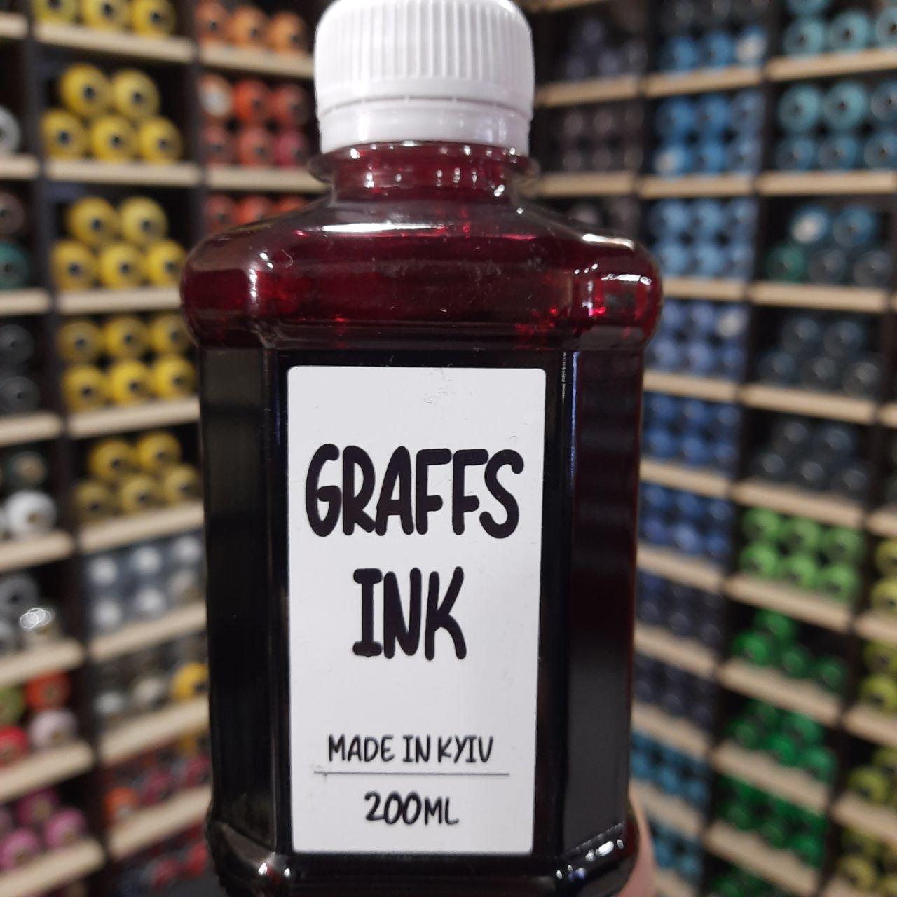 Краска для маркеров Graffs Ink Red (Красный) 200мл 135 ₴│Paint Shop ...