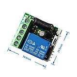 1-канальне бездротове реле 12 В, пульт 433, Arduino (без батарейки), фото 5
