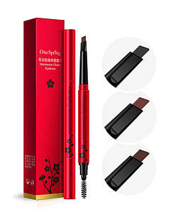 Олівець для брів з щіточкою ONESPRING Glamorous Charm Eyebrow №13 коричневий (0,4 г)