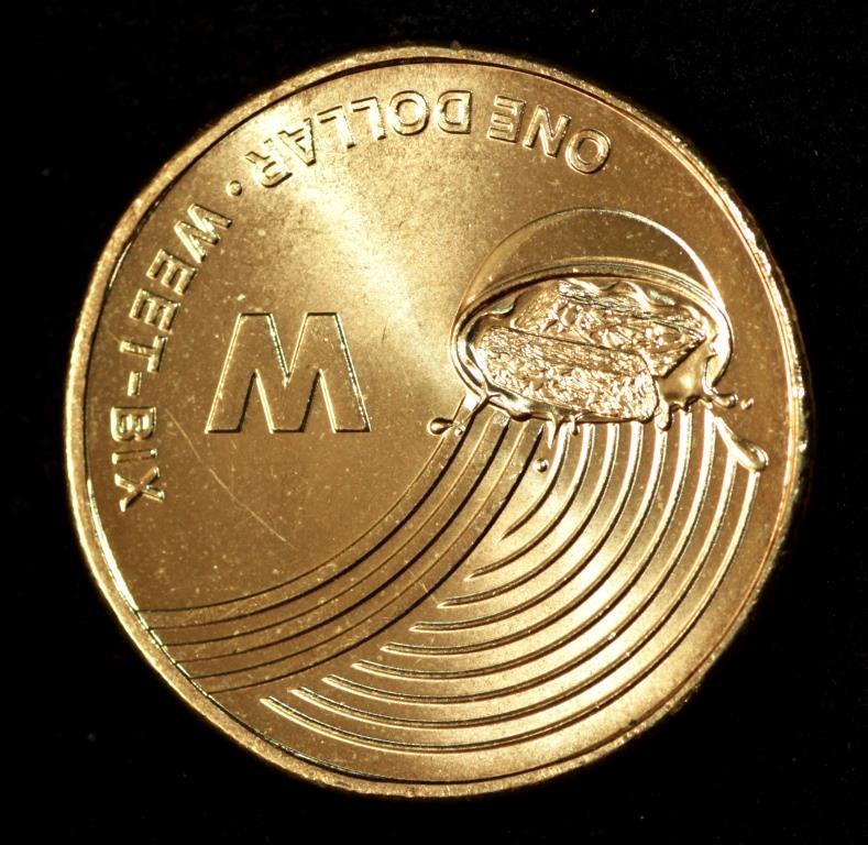 Монета Австралії 1 долар 2019 р. Алфавіт. Буква M