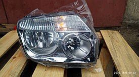 Фара передня права Рено Дастер хром нова дефект (260108233R)