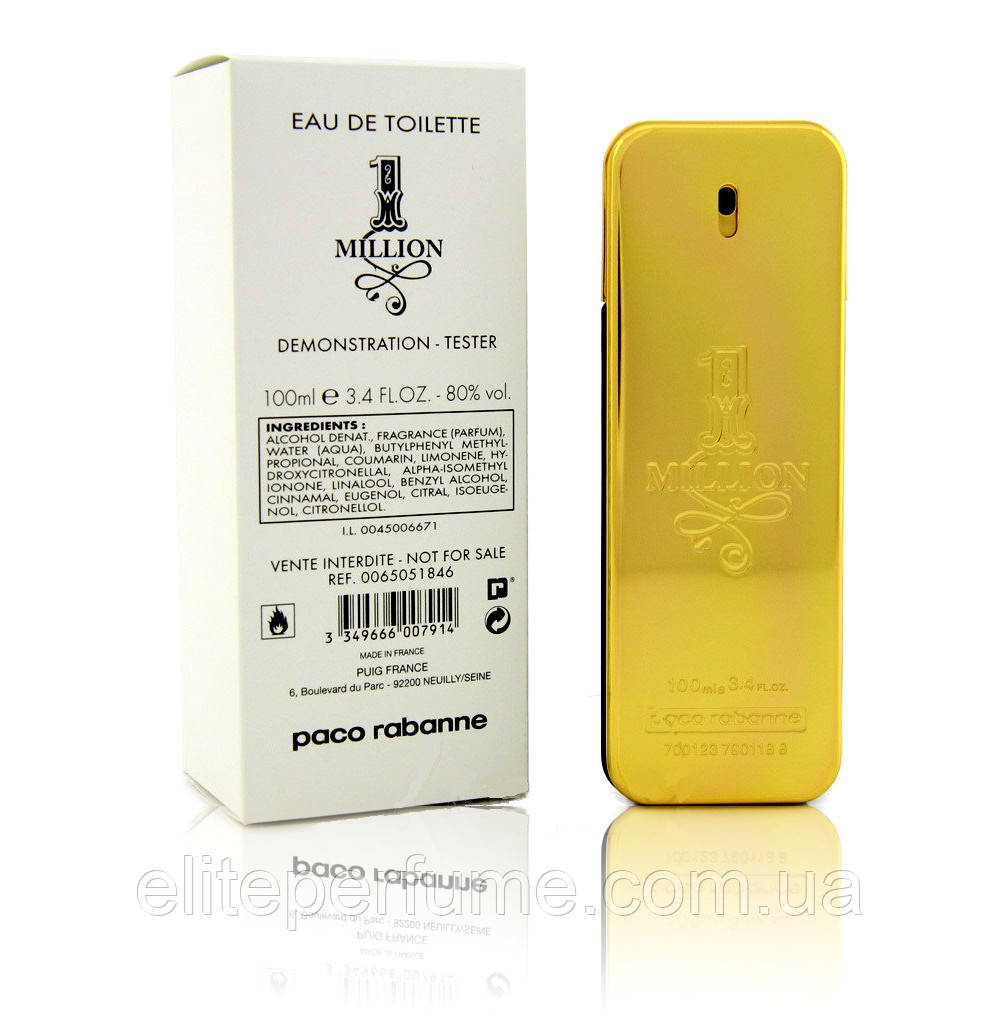 Tester Paco Rabanne 1 Million 100 ml