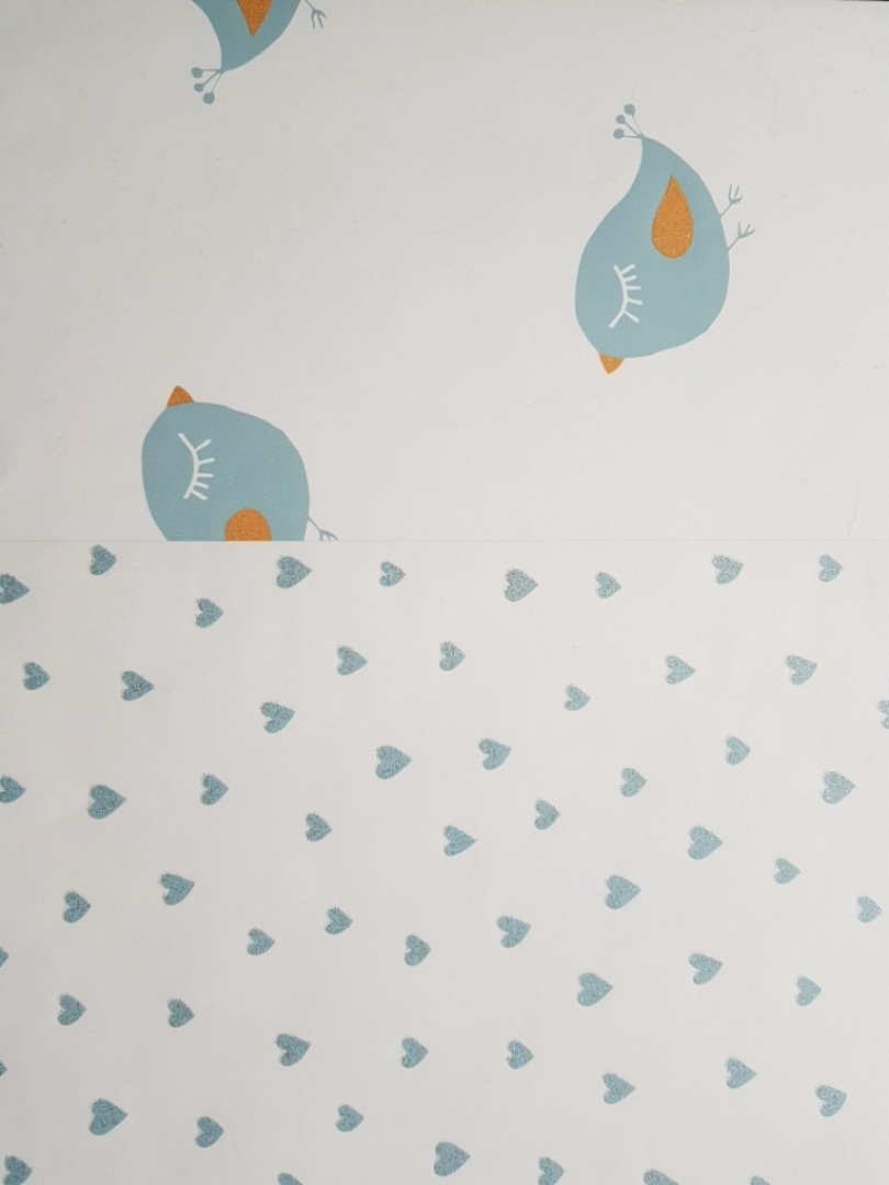 Обои Флизелиновые Эко Decoprint 21123 Sweet Dreams Детские Сердечки ...