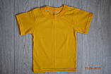 Дитячі жовті футболки для дівчаток бейка широка, фото 2