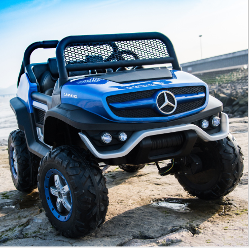 Дитячий електромобіль двомісний джип Mercedes Unimog M 4133EBLRS-4 (MP3, SD, USB, мотори 4x35W, ак.12V14A)