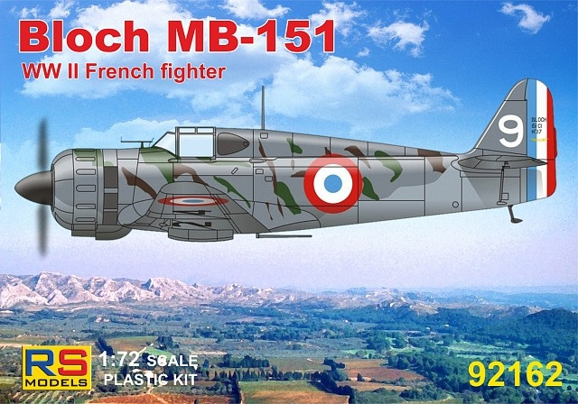 Пластикова модель 1/72 RS models 92162 Французьський винищувач Bloch MB-151