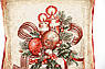 Наволочка новорічна з гобелена з люрексом і тефлоном "Різдвяні зірки" Villa Grazia Premium, фото 2