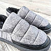 35-36 р Дутики слипони автоледи сірі срібні чорні на хурку зимові міні угги вкорочені короткі, фото 6