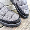 35-36 р Дутики слипони автоледи сірі срібні чорні на хурку зимові міні угги вкорочені короткі, фото 10