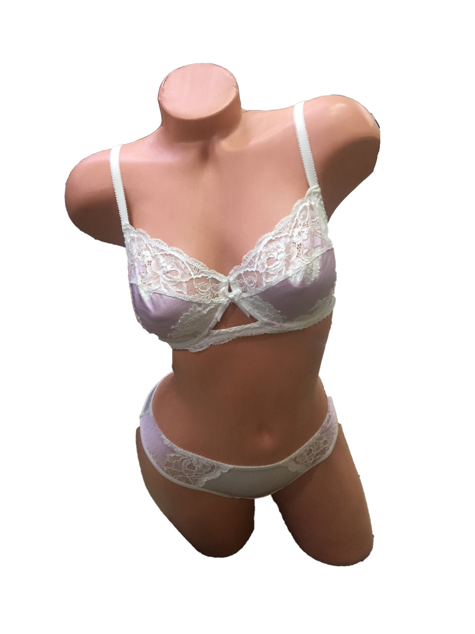 Комплект спідньої білизни з рожевим шовковим краєм ТМ "Алюр", фото 1