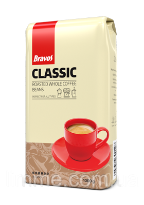 Кава в зернах Bravos Classic 1 кг
