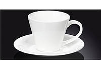 Чашка кофейная с блюдцем фарфор Wilmax (Вилмакс) 180 мл (WL-993004)