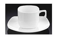 Чашка кофейная с блюдцем фарфор Wilmax (Вилмакс) 200 мл (WL-993003)