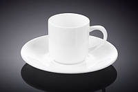 Чашка кофейная с блюдцем фарфор Wilmax (Вилмакс) 90 мл (WL-993007)