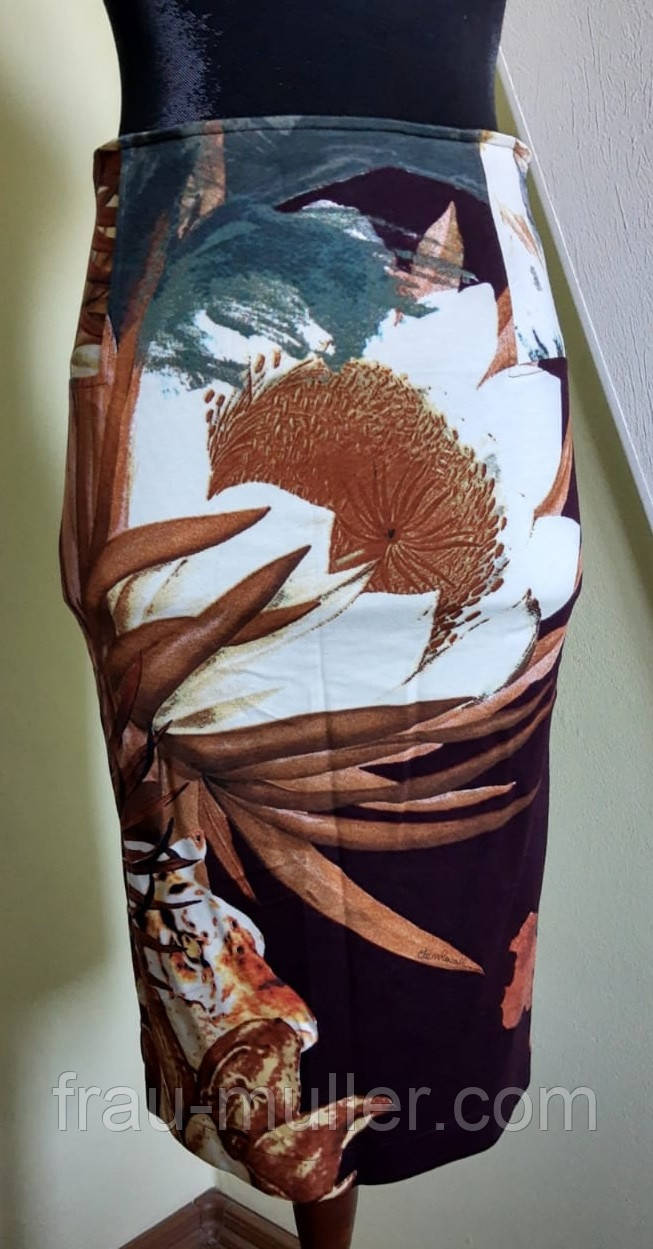 Спідниця трикотажна плотна пряма з малюнком Cristina Gavioli, фото 1