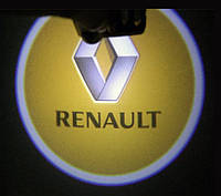 Подсветка двери Логотипом Рэно Renault door logo.