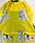 Пеньюар перукарський для стрижки дитячий пелерина накидка для перукаря Далматинець жовтий 85*72 см, фото 3