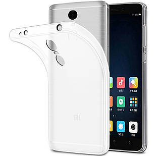 Ультратонкий силіконовий чохол рифлені боки для Xiaomi Redmi Note 4/4X White