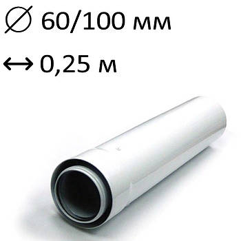 Подовжувач коаксіальний 60/100 (алюміній+сталь)