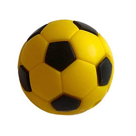 М'ячик БУСІНА (жовтий) 19мм, силіконова