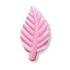 Бусина ЛЕПЕСТОК 5,5 см (троянда кварц), силіконова намистина