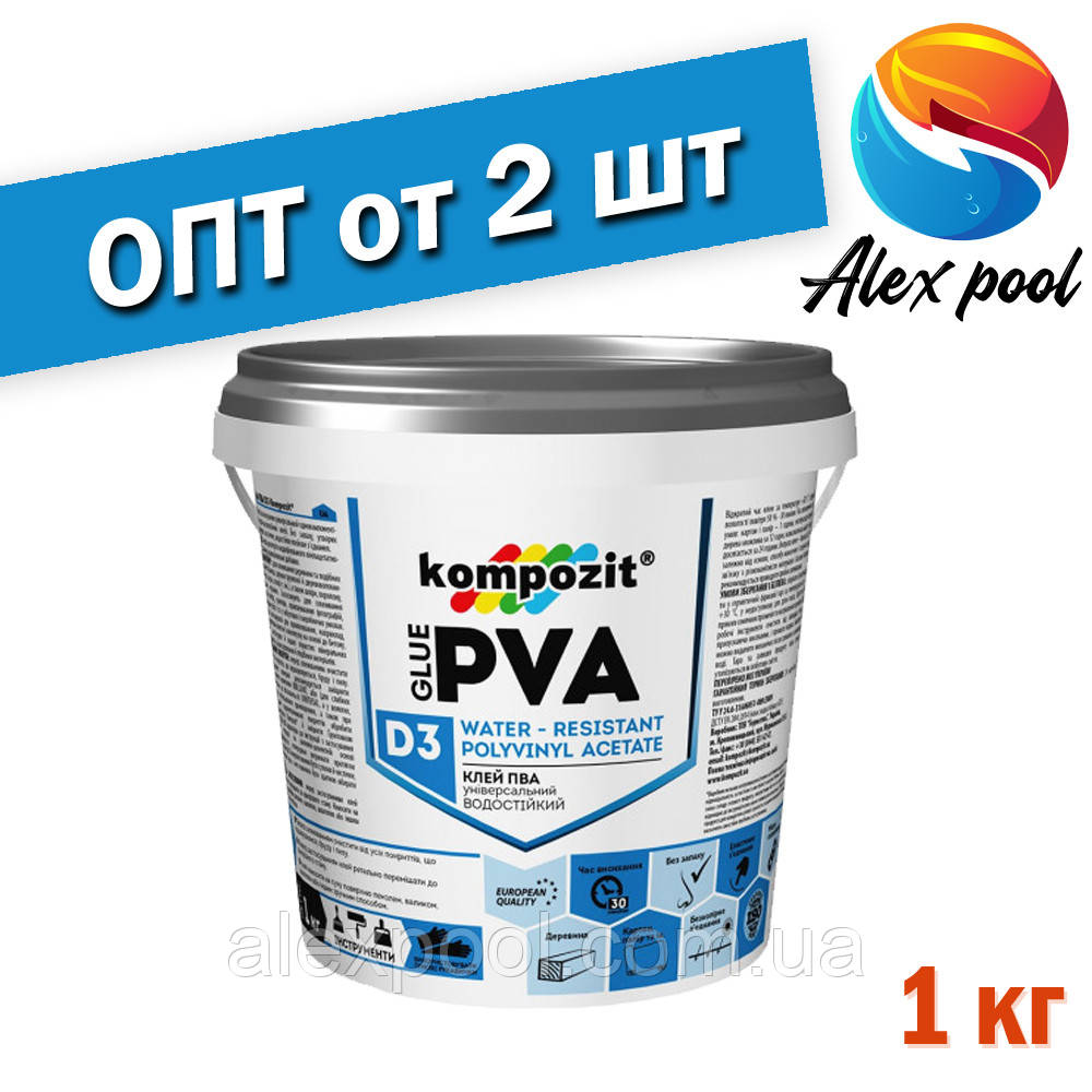 Клей Kompozit ПВА D3 1 кг