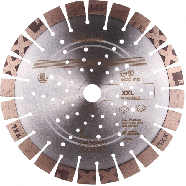 Диск алмазний відрізний Distar 1A1RSS XXL (230x22.23 мм) (14315530017)