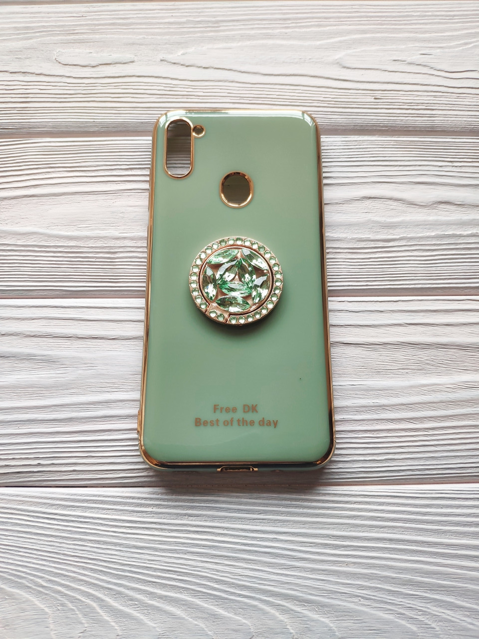 Чохол Ring Stones для Samsung Galaxy A11 2020 / A115F силіконовий Фісташковий