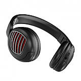 Безпроводні накладні навушники з мікрофоном HOCO W23 (Bluetooth 5.0) Black, фото 3