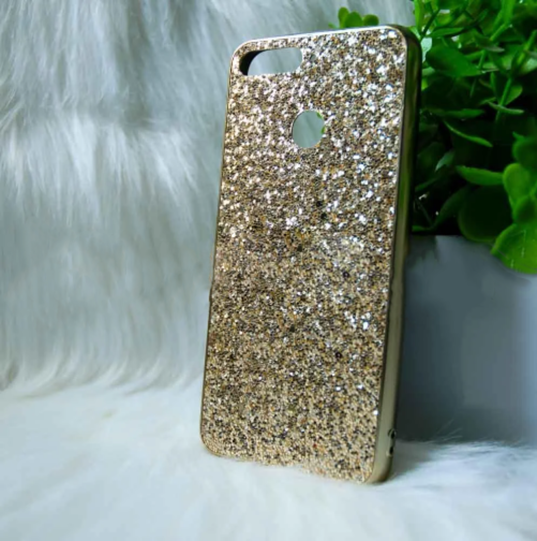 Силіконовий чохол Huawei Y6 Prime 2018 "Блискітки" Золотий (gold)