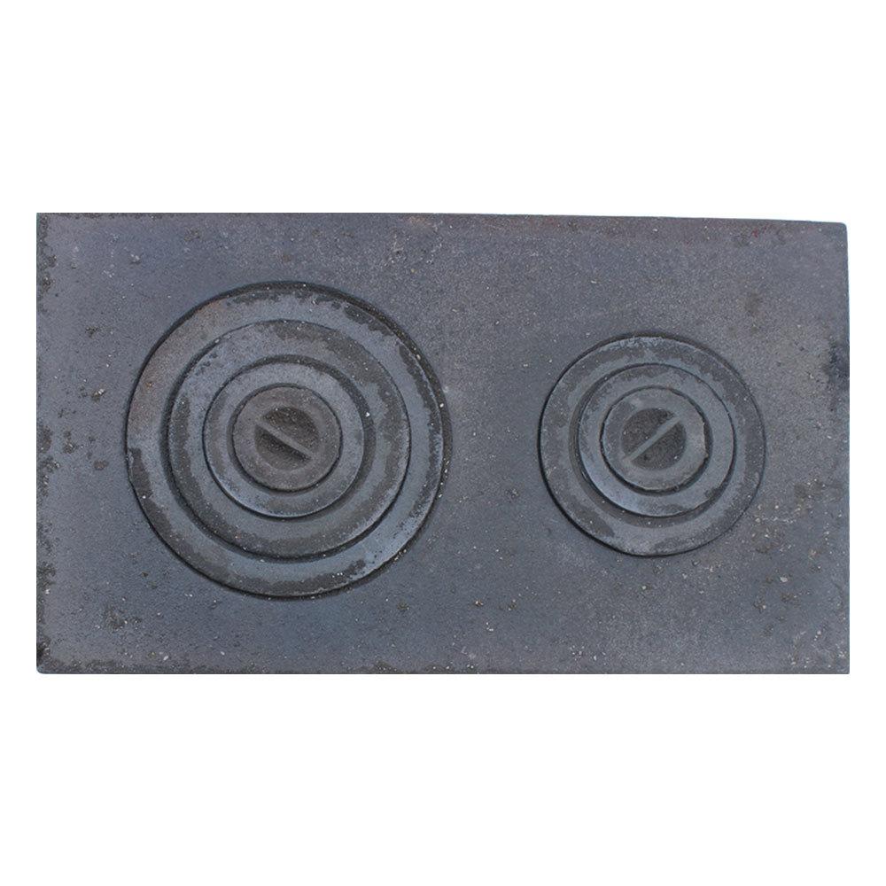 Плита 2-х конфорочна чавунна земляна 710 х 410 мм