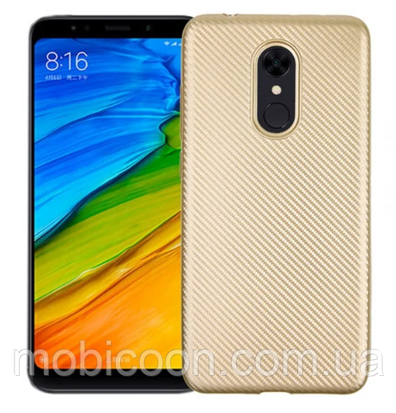 Чохол силіконовий (carbon) для Xiaomi RedMi Note 4X / 4 Gold, фото 1