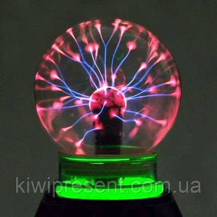 Плазмінна куля Тесла музичний нічник 10 см плазмова лампа куля з блискавками Plasma ball, фото 2