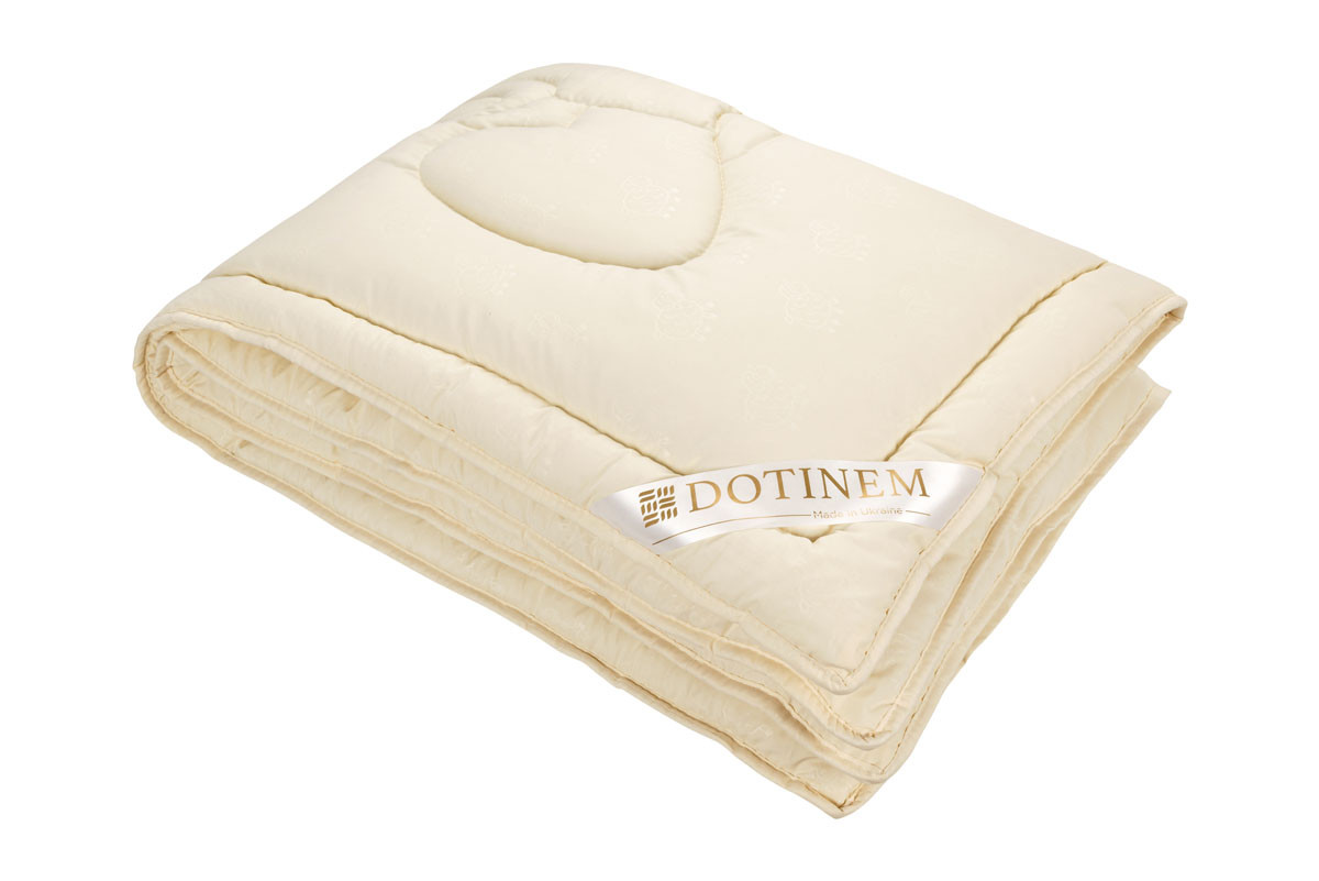 Ковдра зимова DOTINEM CASSIA GRANDIS KIDS холлофайбер 100х140 см дитяча чохол мікрофібра бежева (216886)