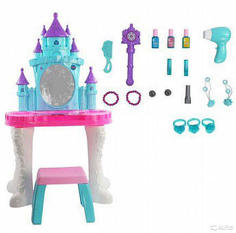 Дитячий ігровий набір трюмо Замок принцеси Vanity Snow Castle з дзеркалом і зі стільчиком