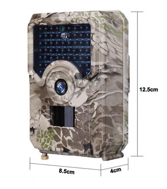 Фотоловушка Hunting PR-200+ IR 25м 49pcs IR 20м датчик руху 15м 12MP IP56 для охорони