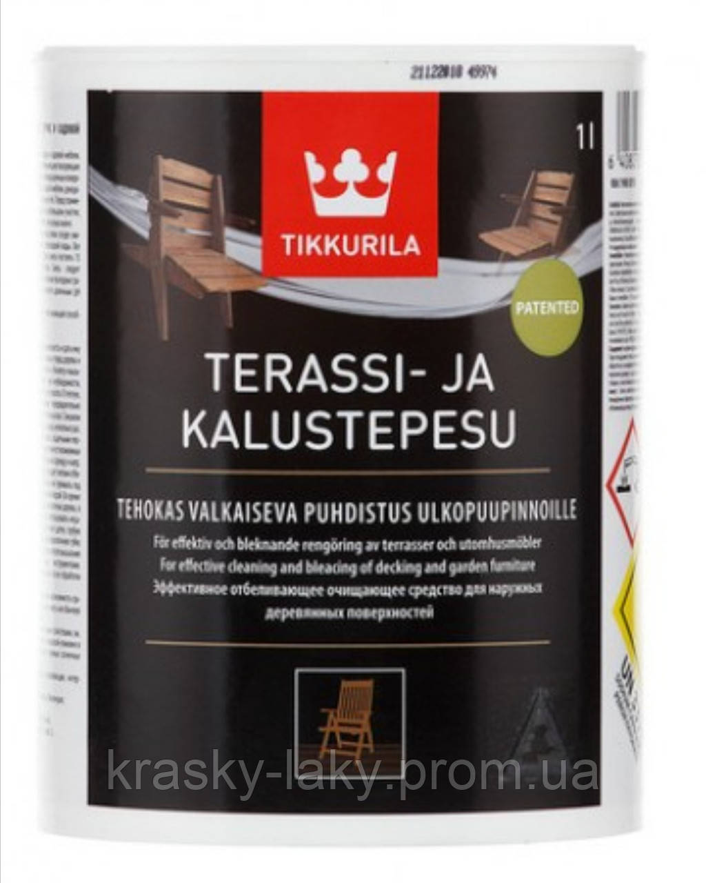 Отбеливающее средство Terassi-Ja Kalustepesu Tikkurila для древесины и других поверхностей 0,5л - фото 1 - id-p37258749