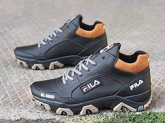 Шкіряні чоловічі модні черевики спортивні повсякденні весняні осінні брендові 40 розмір в стилі Fila F161 2021