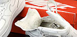 Зимові шкіряні жіночі/чоловічі кросівки з хутром Nike Air Force "Білі" високі р. 36-38,5, фото 5