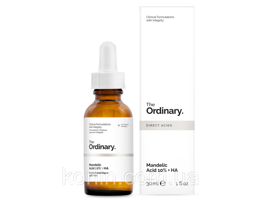 The Ordinary Mandelic Acid 10% + HA Пілінг для обличчя з 10% мигдальної і гіалуронової кислотою Оригінал Канада