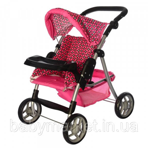 Коляска для ляльок Melogo 9337E-T/005 (pink/brown)