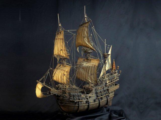 San Bartolomeo Іспанський галеон | Бартоломео комплект для збірки корабля 1:48 | "Корабел" Україна