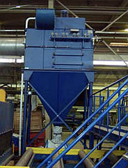 Фільтрувальна установка для дробоструминних і дробометних камер